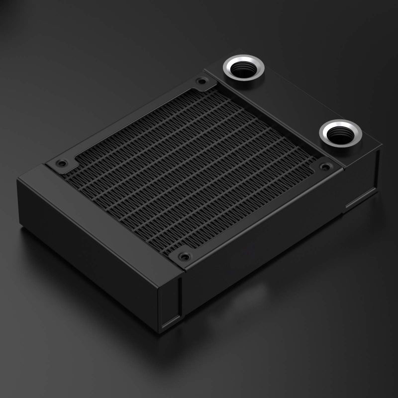 CLYXGS Water Cooling Radiator, 12 Pipe G1/4 Thread Heat Row Radiator 8 Pipe Aluminum Heat Exchanger Radiator for PC CPU Computer Water Cool System 80mm Black - Image 5